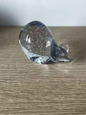 Clear Glass Bubble Paperweight Mouse - Home Accents
